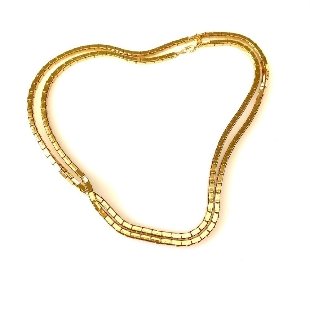 Vintage Crown Trifari Boxed Chain Necklace 28”
